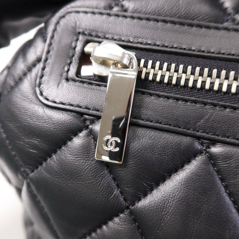 CHANEL 牛皮皮革Coco Cocoon銀扣手挽袋-7