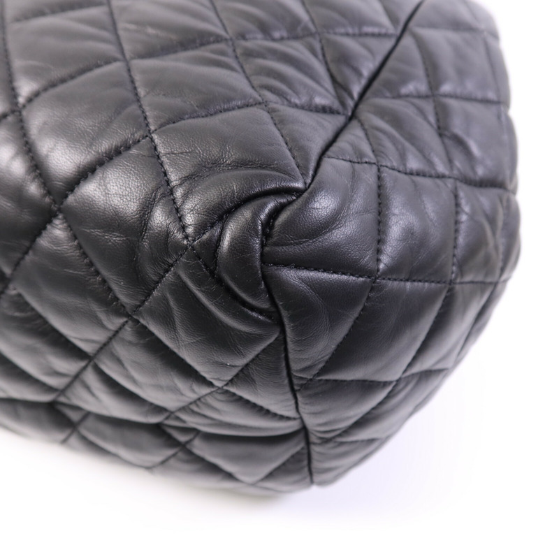 CHANEL 牛皮皮革Coco Cocoon銀扣手挽袋-10