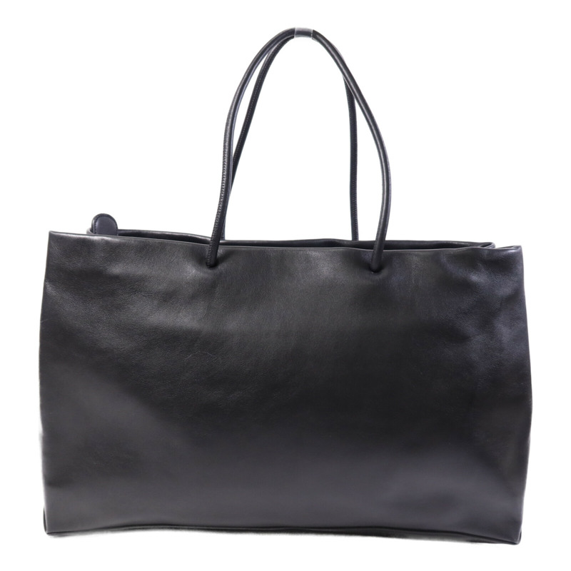 CHANEL 牛皮皮革Tote Bag銀扣手挽袋-1