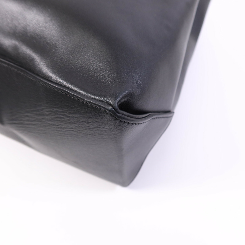 CHANEL 牛皮皮革Tote Bag銀扣手挽袋-9