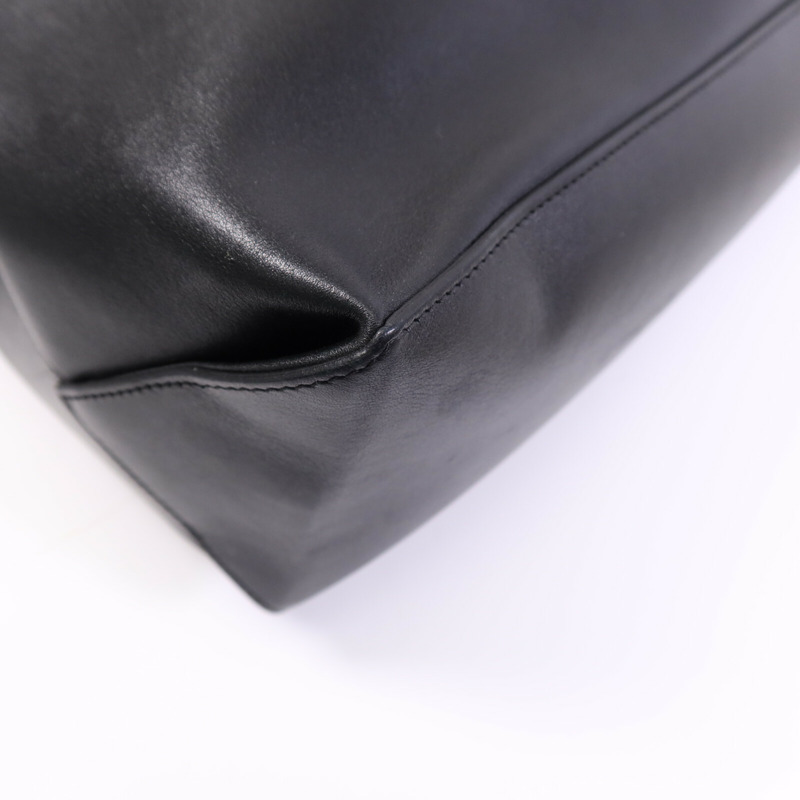 CHANEL 牛皮皮革Tote Bag銀扣手挽袋-10