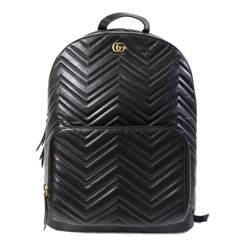 GUCCI 羊皮皮革Backpack金扣背包
