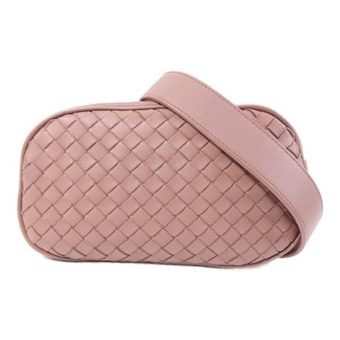 BOTTEGA VENETA 織紋皮革Belt Bag銀扣肩背袋