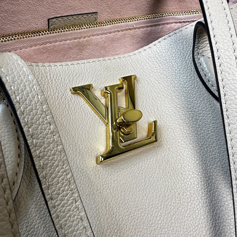 路易威登/Louis Vuitton LV Lockme 裸粉色大號托特包41x16x26cm-6