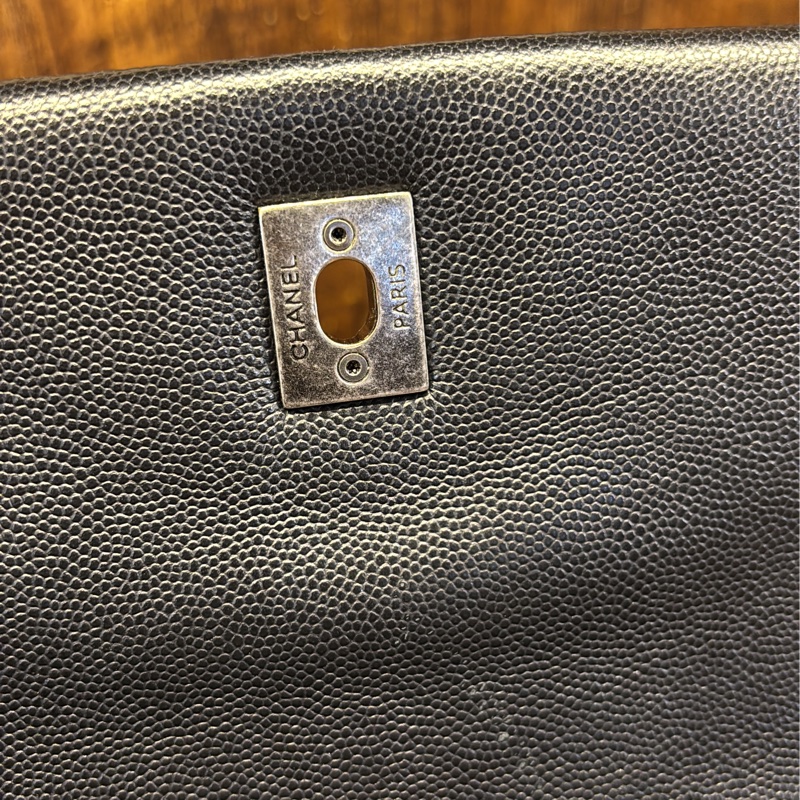 Chanel 手提包 黑色菱格紋-5