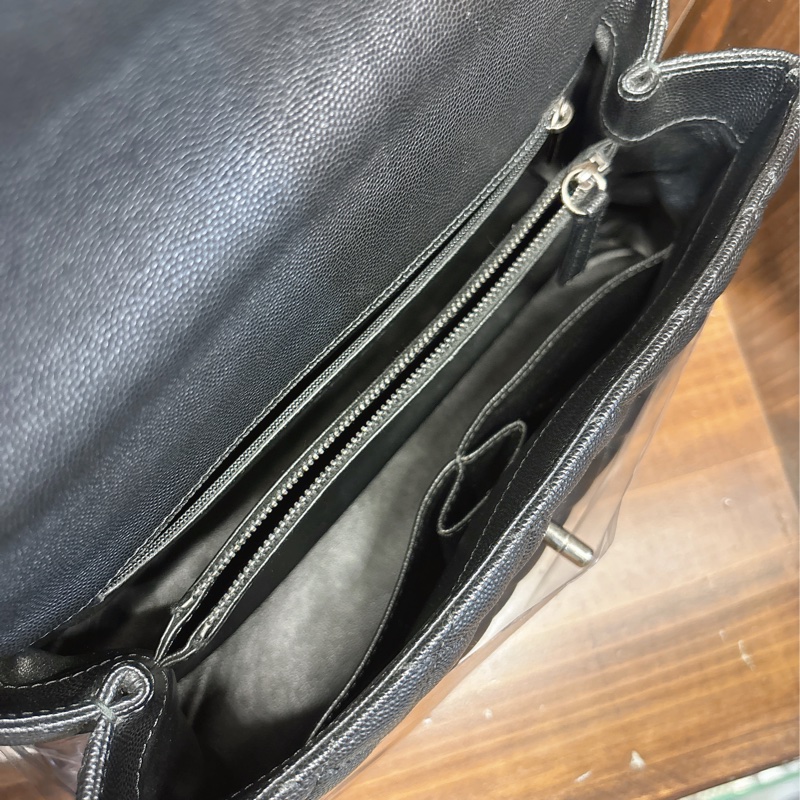 Chanel 手提包 黑色菱格紋-7