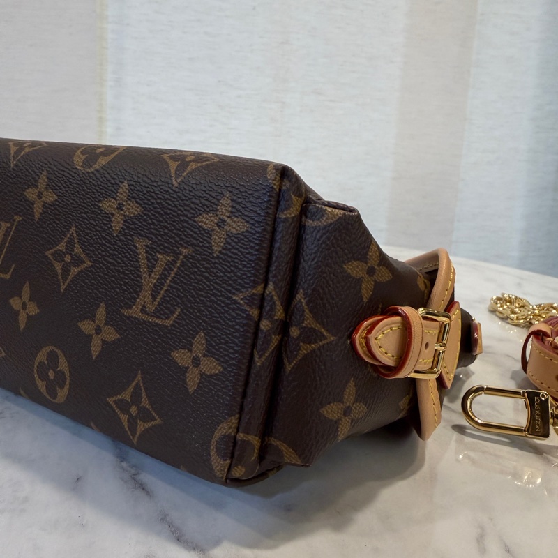 LV 原花金釦Odyssee束口肩斜背包M25085-11