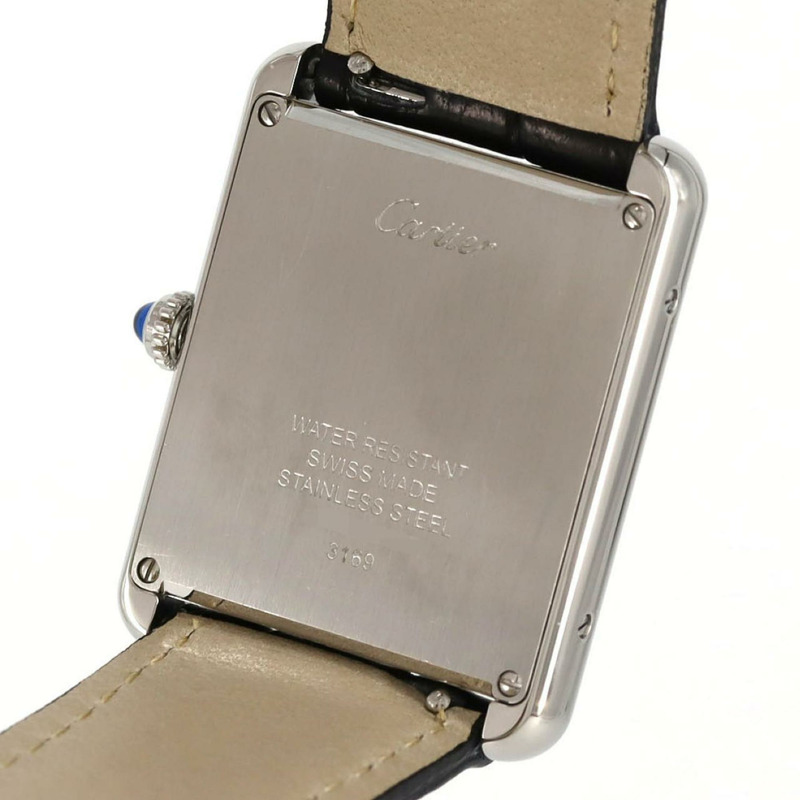 卡地亞 Tank Solo LM WSTA0028 不鏽鋼石英錶-4