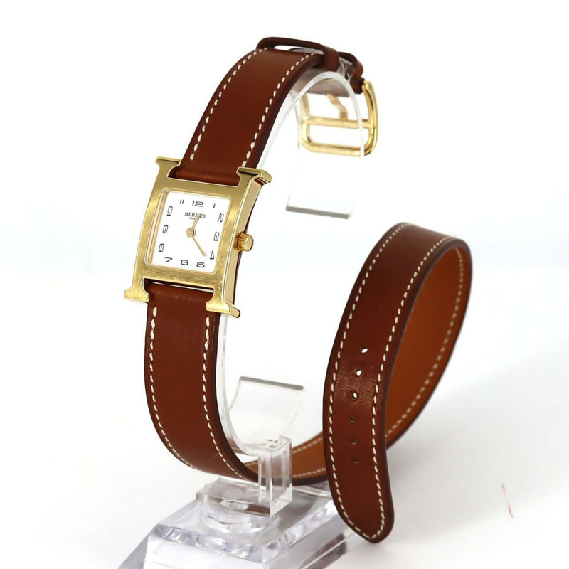 愛馬仕 H Watch Double Tour GP HH1.201 石英腕錶-1