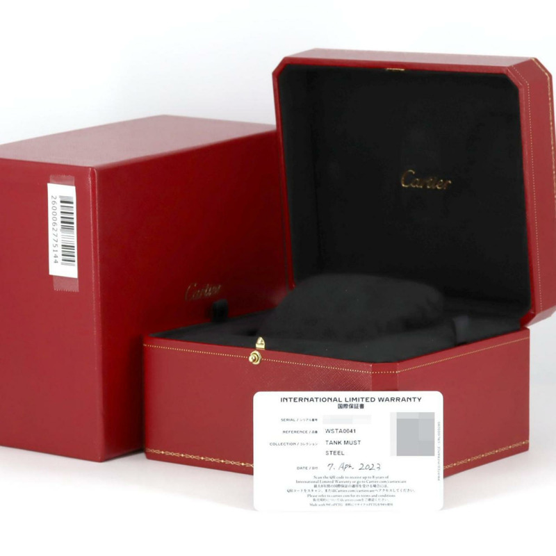 卡地亞 Tank Must LM WSTA0041 不鏽鋼石英錶-6