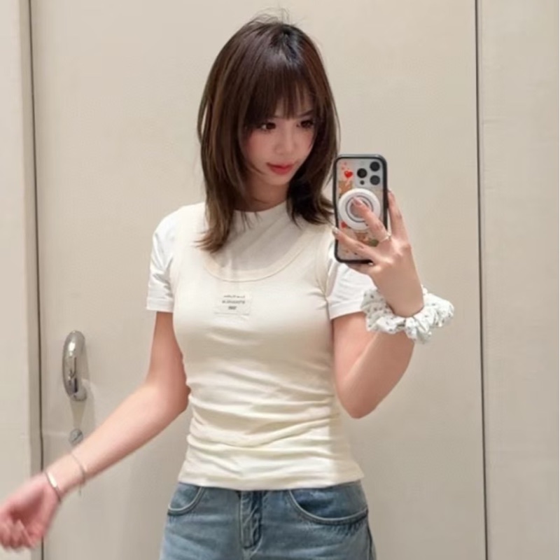 促銷品 2026 春夏 Acne Studios 分層 短袖Tee #XS S M-1