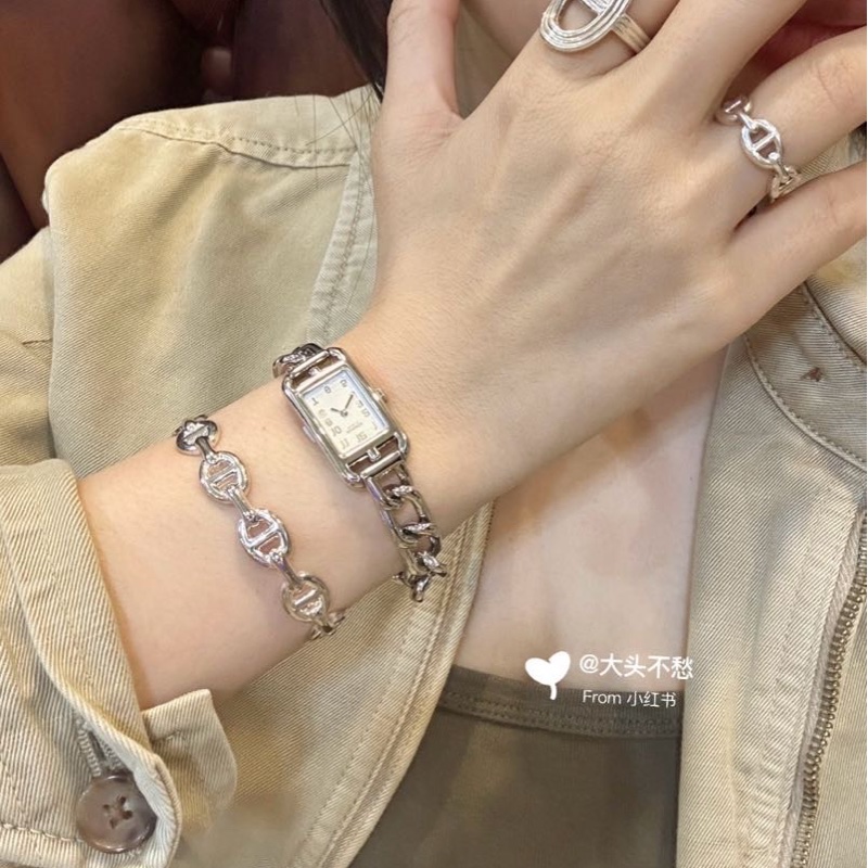 Hermes Nantucket 鋼鏈腕錶 29mm 原價$33300-2