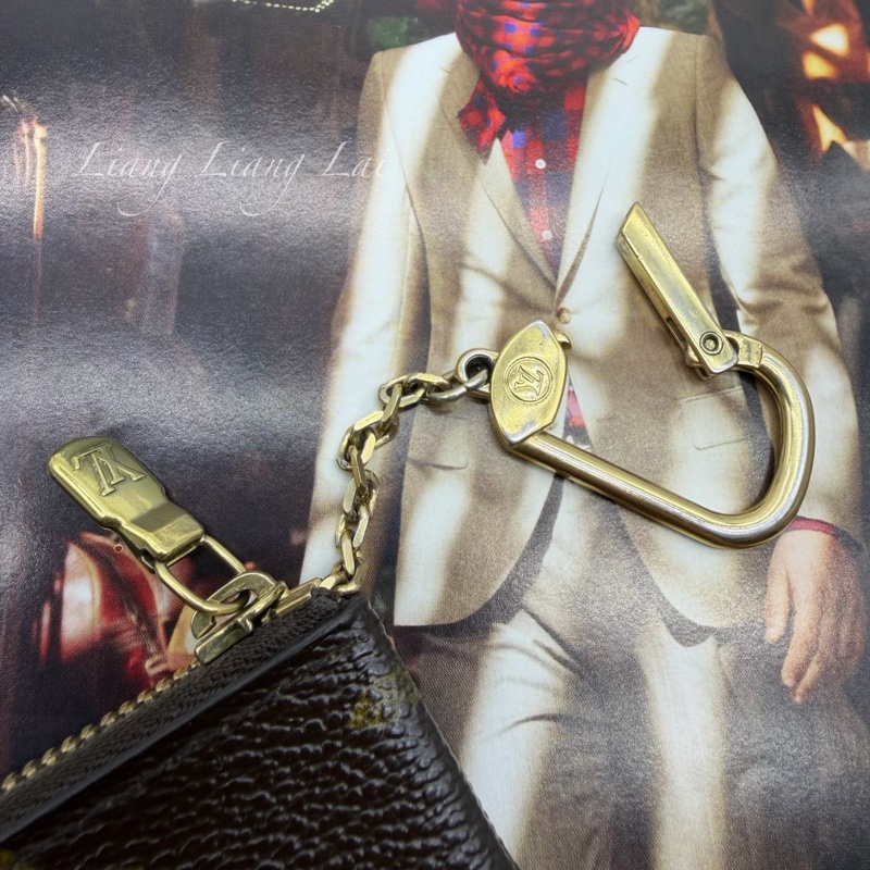 LOUIS VUITTON LV Monogram 經典鑰匙零錢包-11