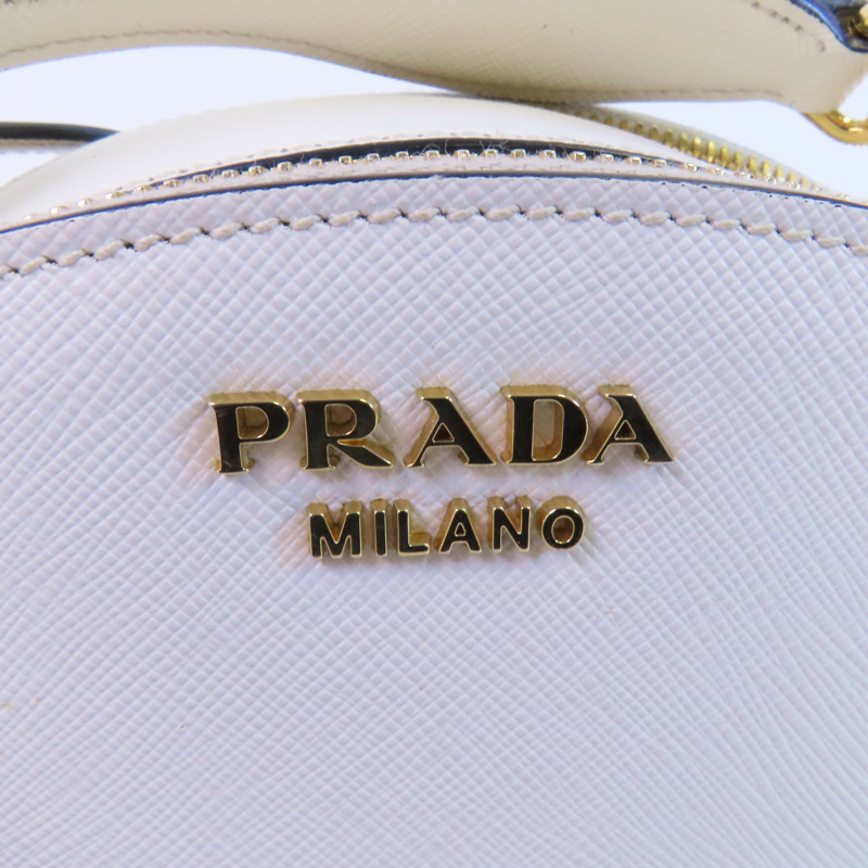 PRADA 牛皮皮革2Way Shoulder Bag金扣手挽肩背兩用袋-10