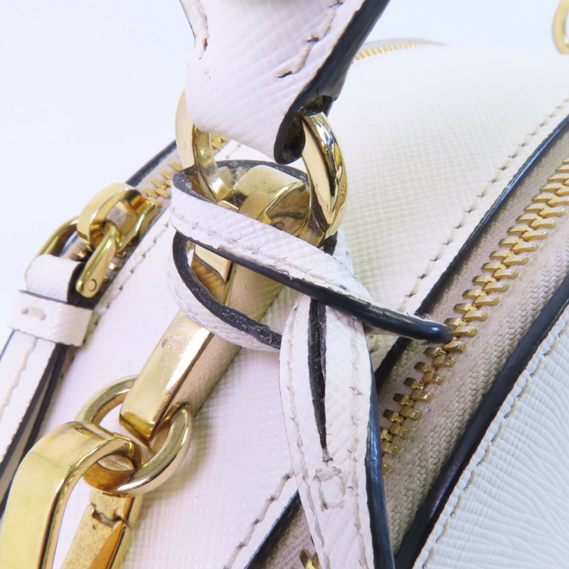 PRADA 牛皮皮革2Way Shoulder Bag金扣手挽肩背兩用袋-11