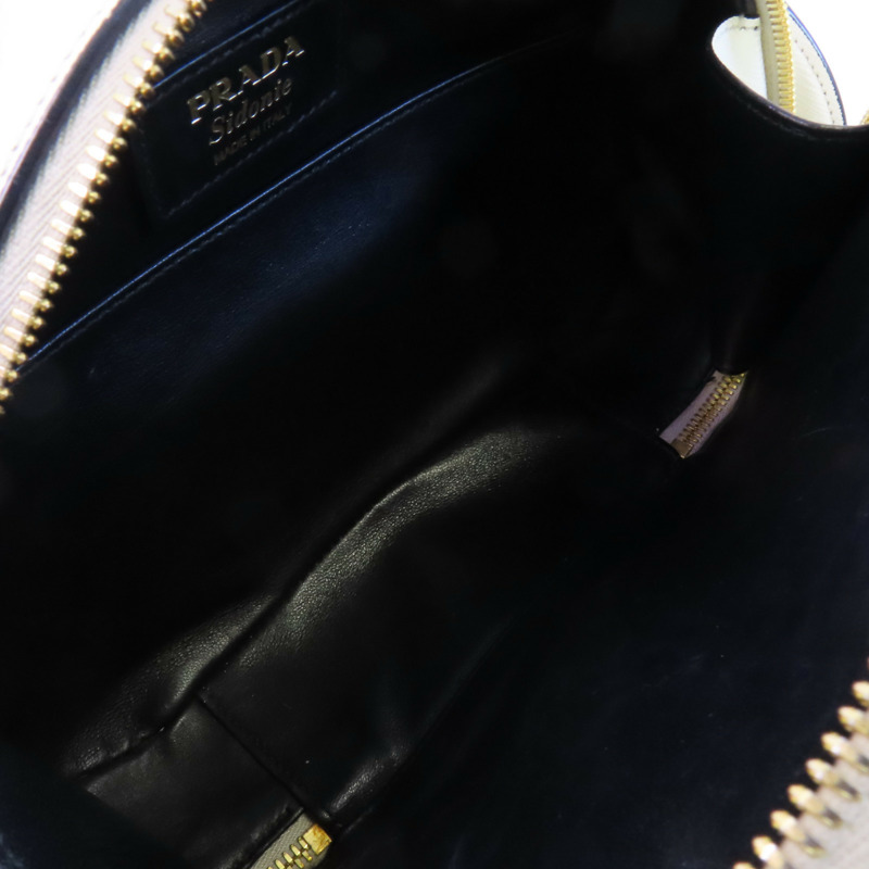 PRADA 牛皮皮革2Way Shoulder Bag金扣手挽肩背兩用袋-13