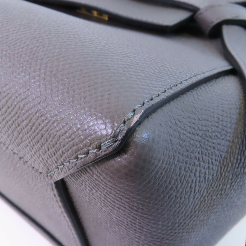 CELINE 牛皮皮革Micro Belt Bag金扣手挽肩背兩用袋-6