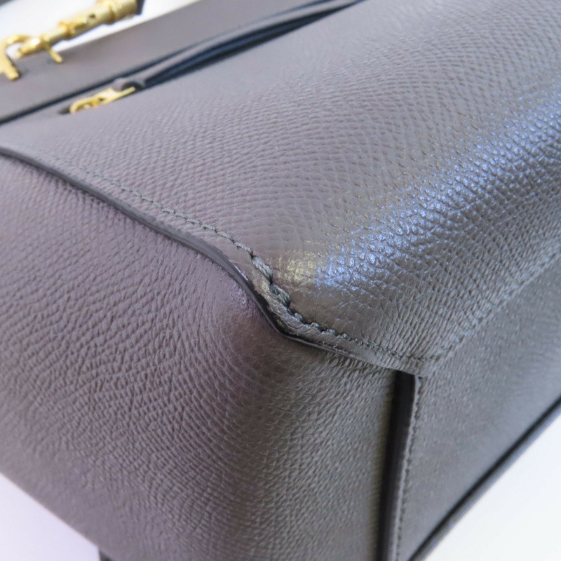 CELINE 牛皮皮革Micro Belt Bag金扣手挽肩背兩用袋-7