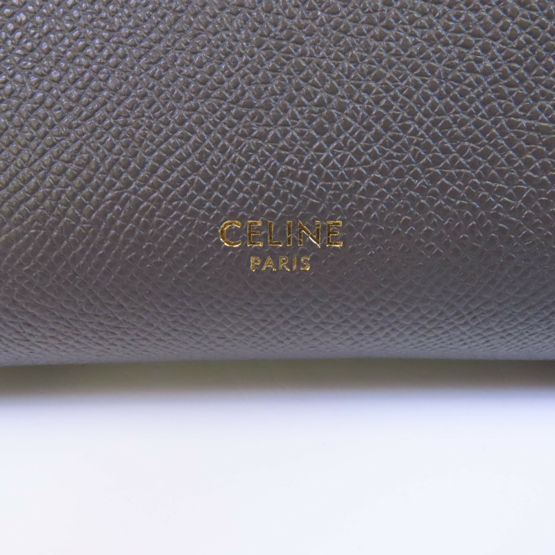 CELINE 牛皮皮革Micro Belt Bag金扣手挽肩背兩用袋-9