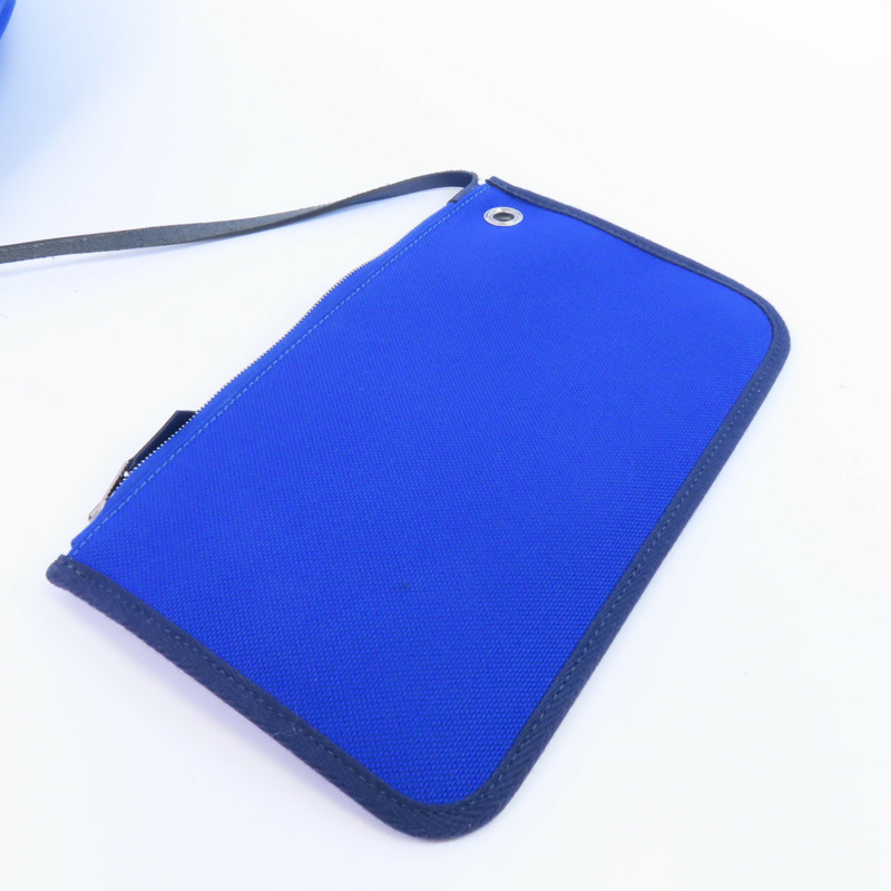 HERMES Toile H帆布Herbag PM銀扣手挽肩背兩用袋-13