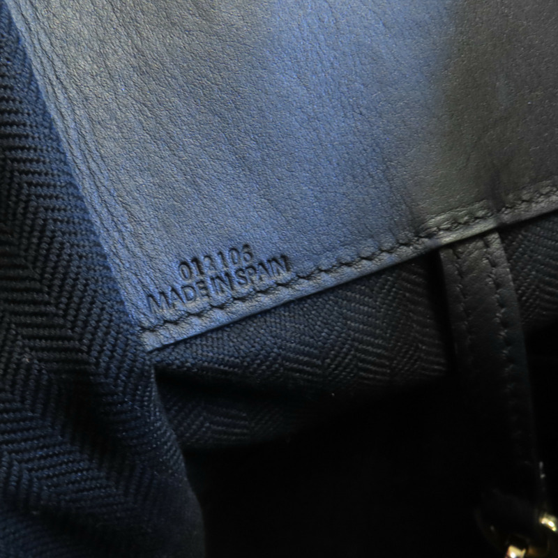 LOEWE 帆布/牛皮皮革Hammock Medium金扣手挽肩背兩用袋-16