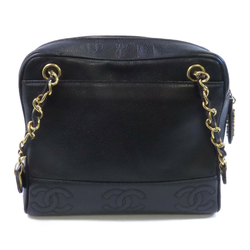 CHANEL 牛皮皮革Vintage Bag金扣鏈帶肩背袋-1