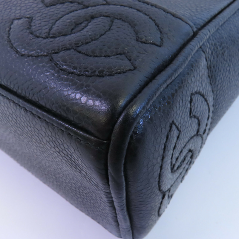 CHANEL 牛皮皮革Vintage Bag金扣鏈帶肩背袋-11