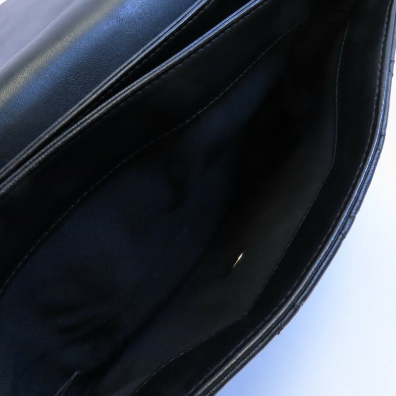 CHANEL 牛皮皮革2Way Shoulder金扣鏈帶手挽肩背兩用袋-13