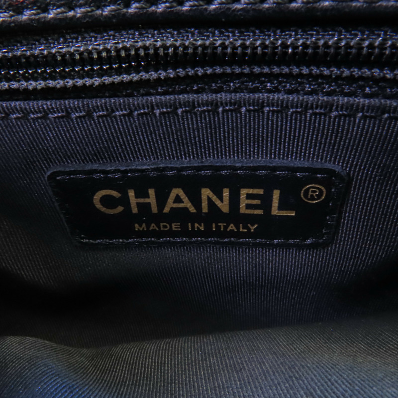CHANEL 牛皮皮革2Way Shoulder金扣鏈帶手挽肩背兩用袋-15