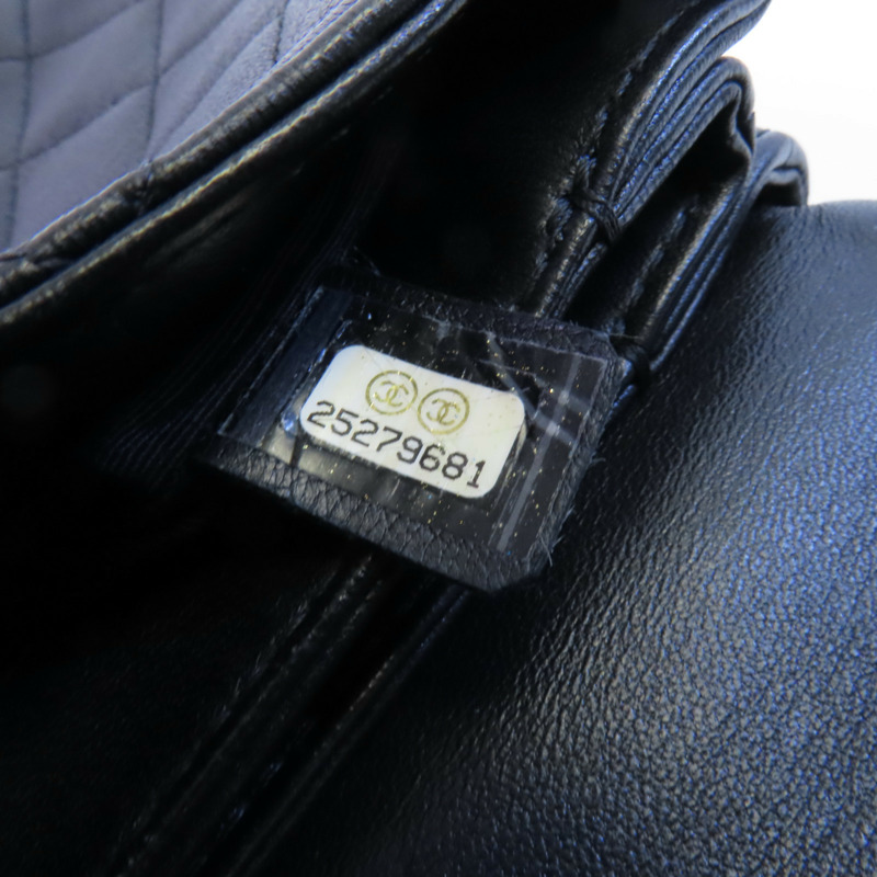 CHANEL 牛皮皮革2Way Shoulder金扣鏈帶手挽肩背兩用袋-16