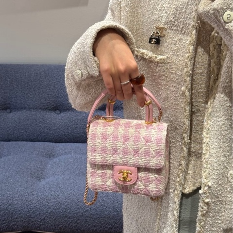 🎆迎新年只要$140,000香奈兒 23S毛倪手柄盒子包 全新晶片款#全市場唯一款