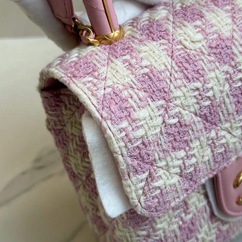 🎆迎新年只要$130,000香奈兒 23S毛倪手柄盒子包 全新晶片款#全市場唯一款-11