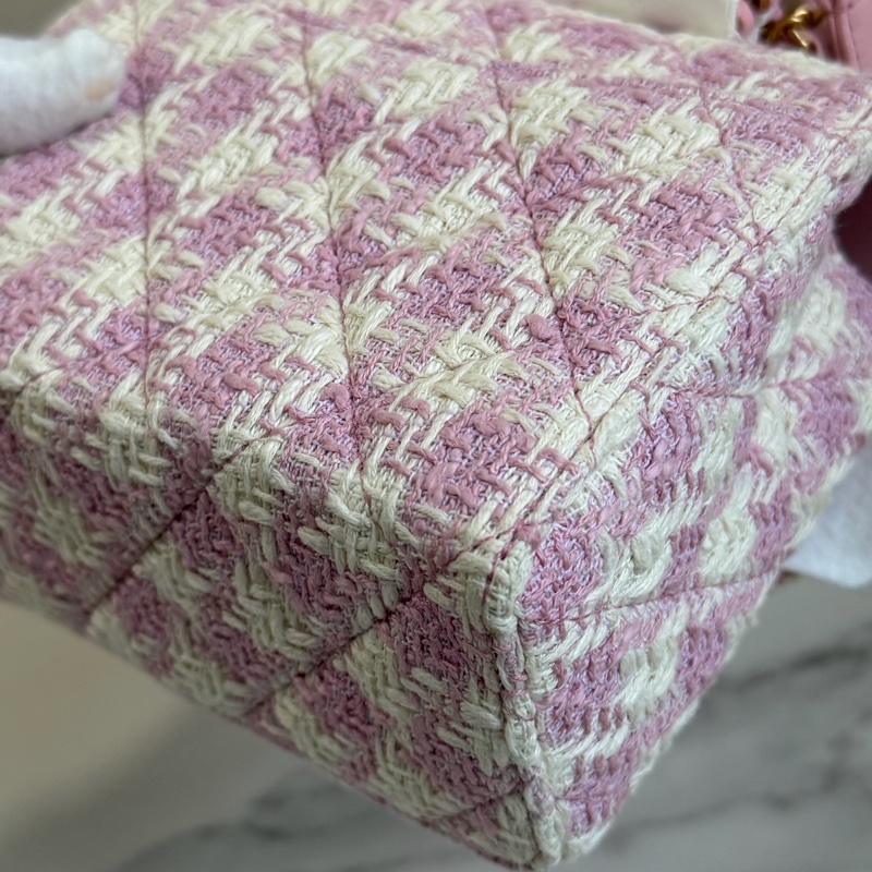 🎆迎新年只要$130,000香奈兒 23S毛倪手柄盒子包 全新晶片款#全市場唯一款-17