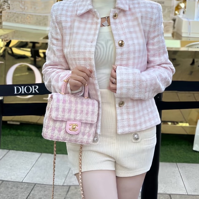 🎆迎新年只要$130,000香奈兒 23S毛倪手柄盒子包 全新晶片款#全市場唯一款-20