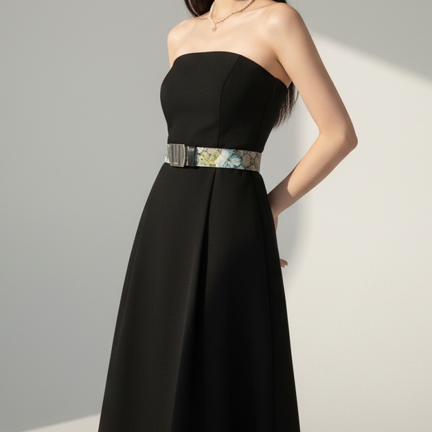 莉亞精品♡ Gucci 花卉皮帶 #85 寬度3.5 二手美品-1