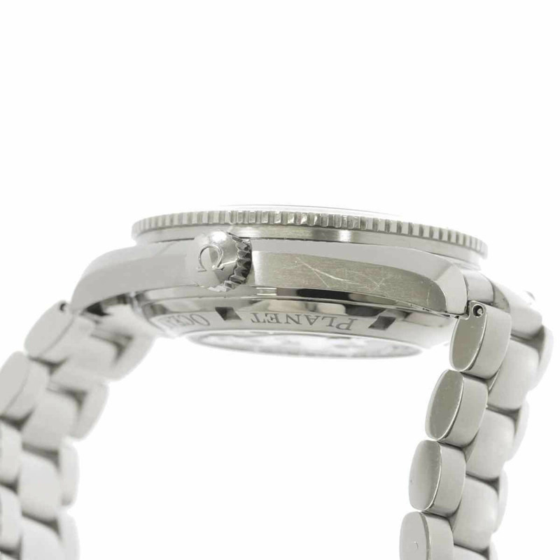 歐米茄海馬系列海洋宇宙同軸天文台表 2209 50 男士腕錶，附日期顯示，黑色，自動機械錶-5