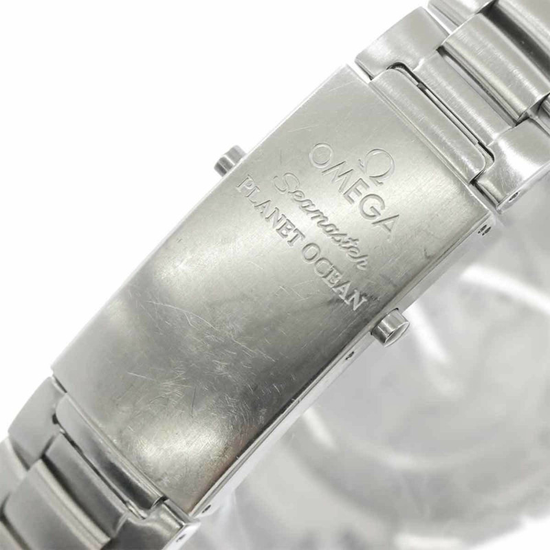 歐米茄海馬系列海洋宇宙同軸天文台表 2209 50 男士腕錶，附日期顯示，黑色，自動機械錶-6