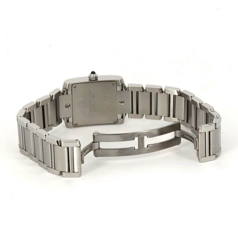 卡地亞 Tank Française SM W51008Q3 不鏽鋼石英錶-4