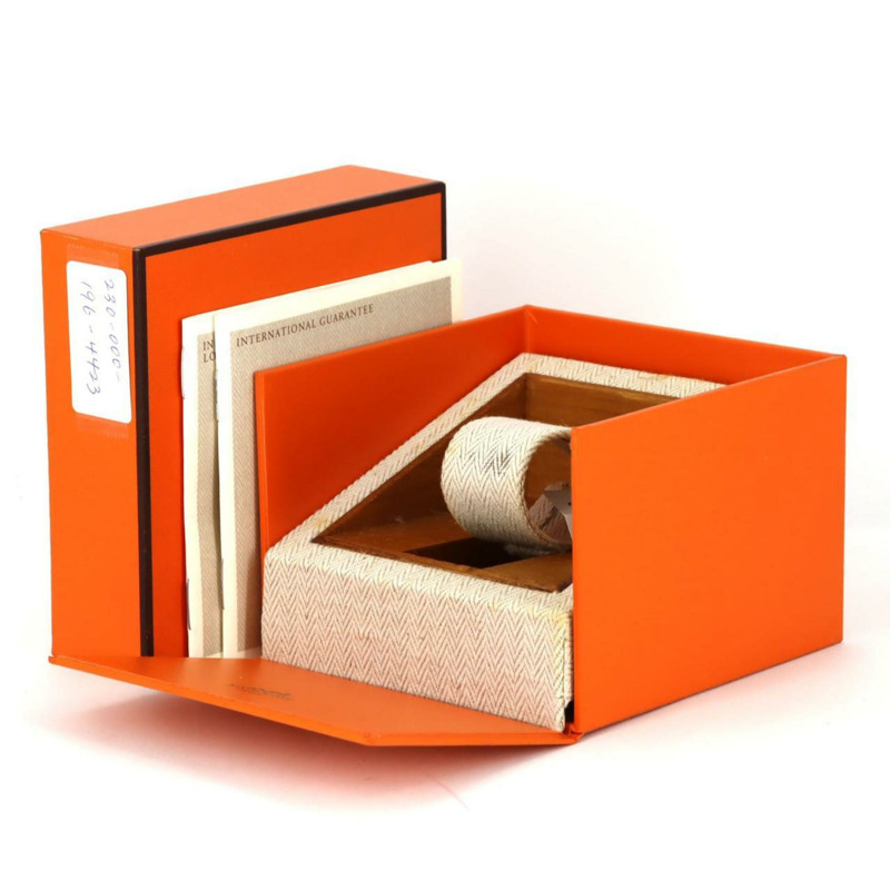 Hermès Roquet 琺瑯 GP LO1.201 石英腕錶-8