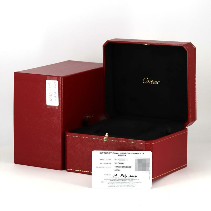 卡地亞 Tank Française SM WSTA0065 不鏽鋼石英錶-8