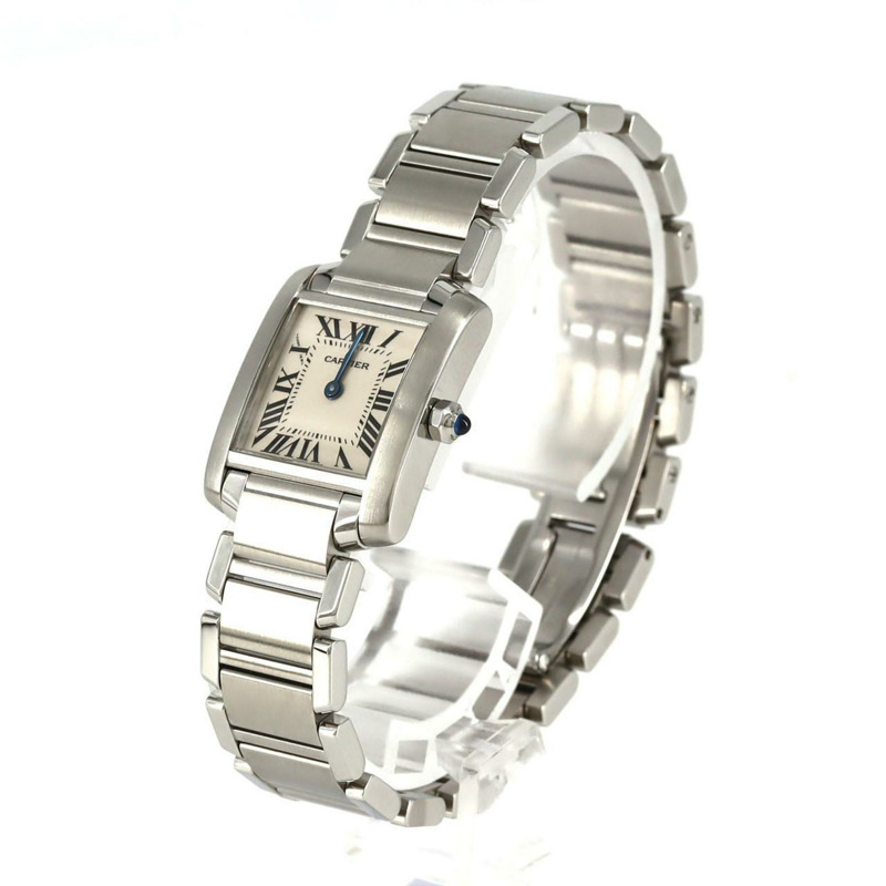 卡地亞 Tank Française SM W51008Q3 不鏽鋼石英錶-1