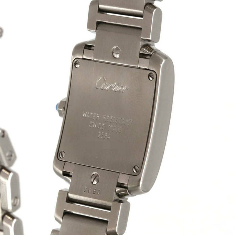 卡地亞 Tank Française SM W51008Q3 不鏽鋼石英錶-5