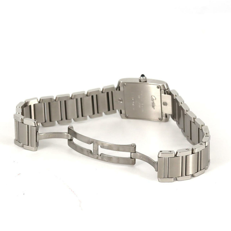 卡地亞 Tank Française SM W51008Q3 不鏽鋼石英錶-6