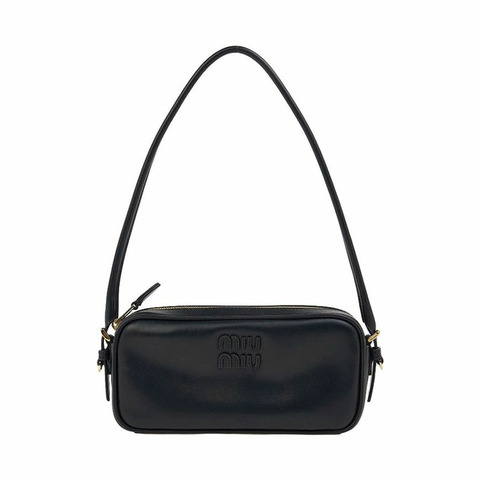 MIU MIU 5NE024 AF8W F0002 FW25 女士皮革手拿包肩包