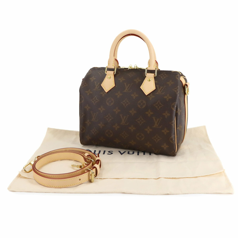 路易威登 Monogram Speedy Bandouliere 25 兩手提/肩背包 棕色 M41113 RFID-1