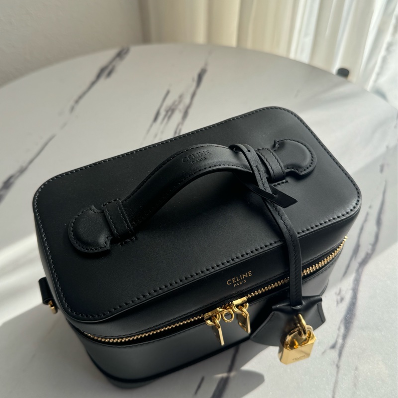Celine黑金手提化妝箱包-0