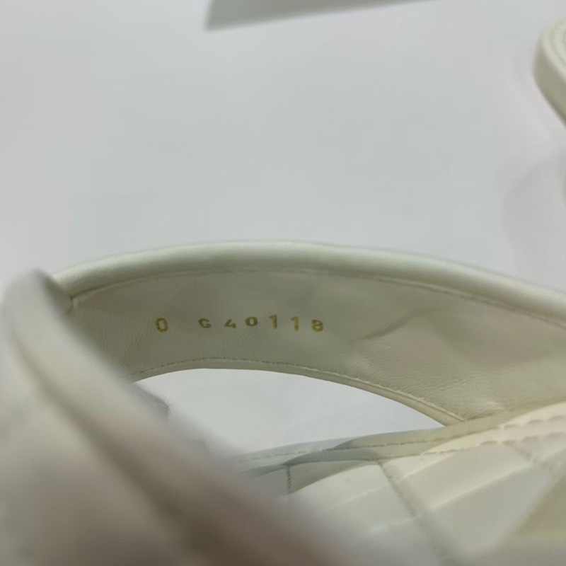 99新Chanel香奈兒超美 白色 人字拖 拖鞋 尺寸36碼 有塵袋-6