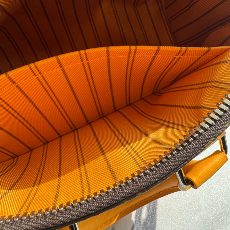 Lv花紋黃邊keepall25手提兩用包 超經典-25