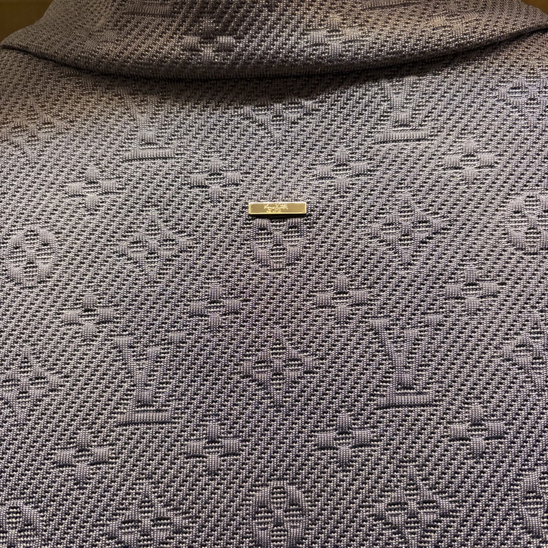 Louis Vuitton 全新 深藍色 暗紋 浮雕 老花 外套-13