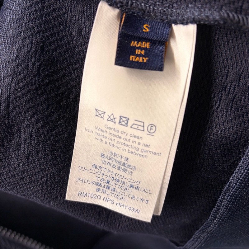 Louis Vuitton 全新 深藍色 暗紋 浮雕 老花 外套-8